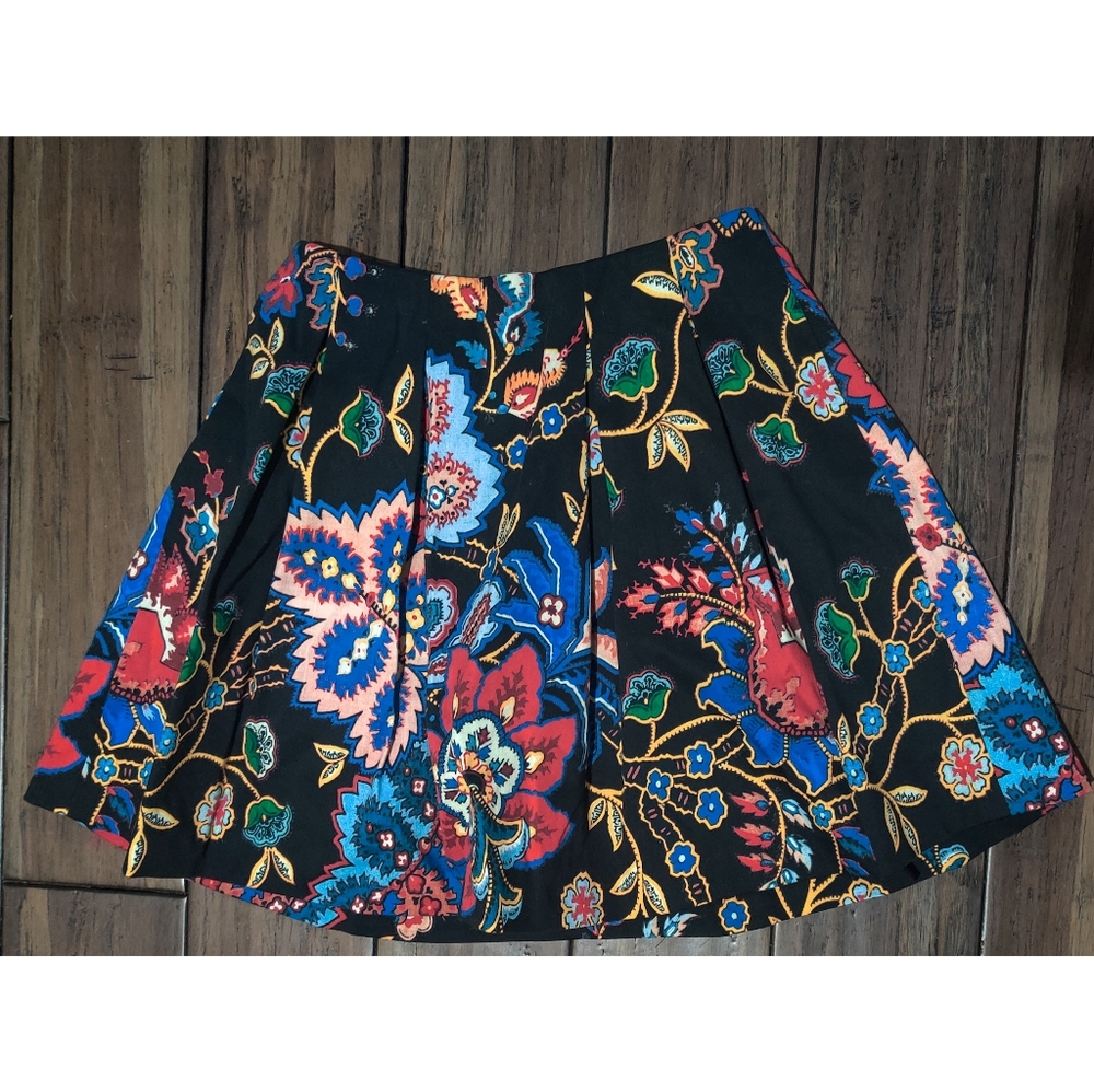 Alice + Olivia Gloria Tapestry Floral Skirt 0